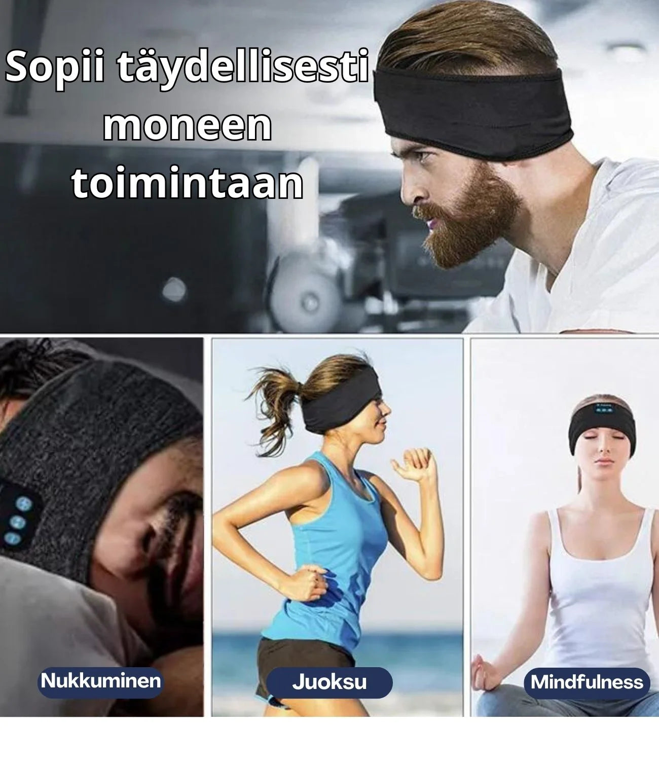 Unimaski on monikäyttöinen ja sillä voi tehokkaasti nopeuttaa nukahtamista.